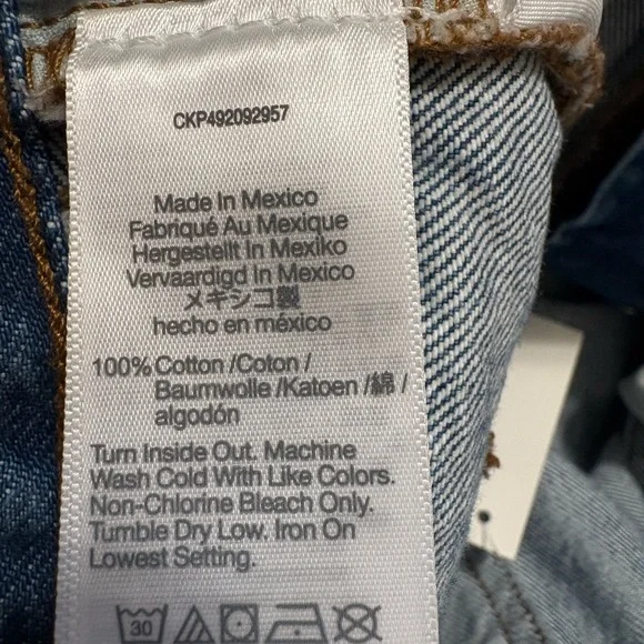 Madewell Light Blue Flare Jeans Low Sluggy Baggy size 27 - Picture 10 of 11